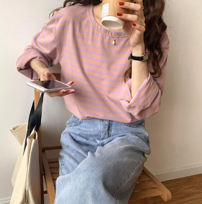 CHEZ TOI 胸元ザックリ爽やか春コーデにぴったり
