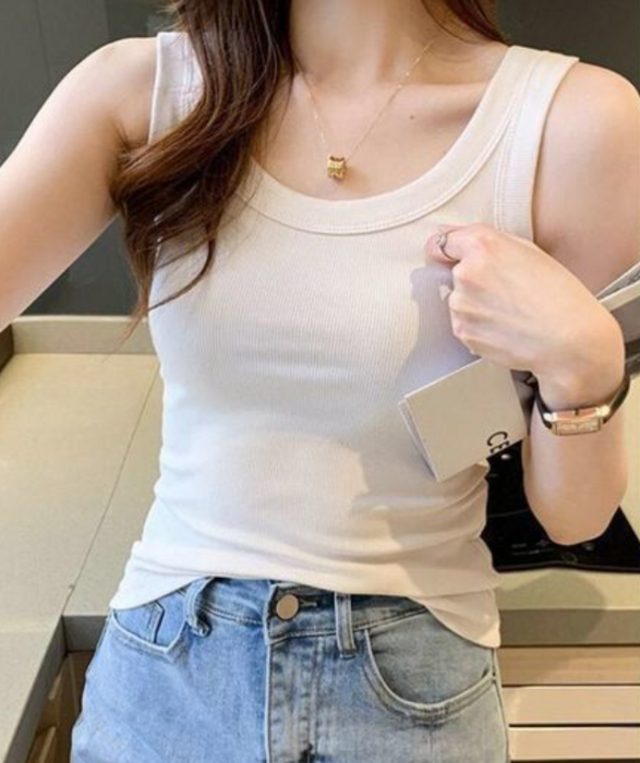骨格ストレートUネックタンクトップ トップス|骨格ストレート専門通販