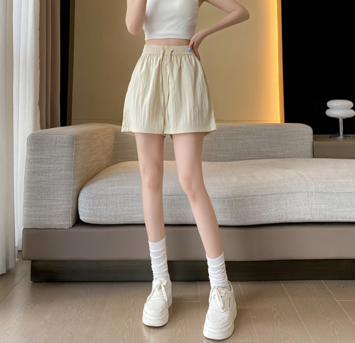 カジュアル ハイストレッチ ストレートレッグ ショートパンツ 骨格ストレートショートパンツ ショートパンツ|骨格ストレート