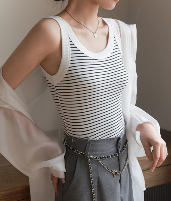 CATORCE ストライプ タンクトップ サイズ0 Original Tank-tops Pack – YZ