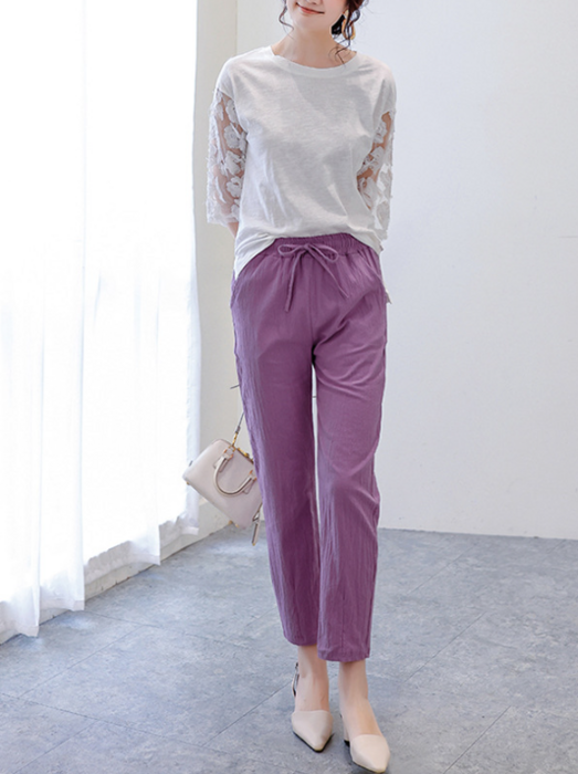 国内配送【HERNO】ドローストリング ストレート レッグ パンツ 国内配送【HERNO】ストレートレッグ パンツ 国内配送【HERNO