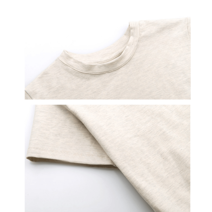 骨格ウェーブラウンドネックTシャツ