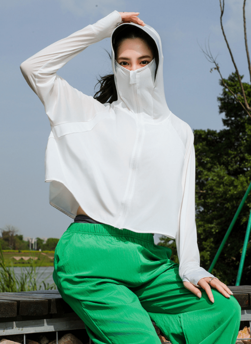 骨格ナチュラルUVカットサンバイザーパーカー アウター/コート|骨格