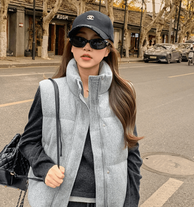 骨格ストレートダウンベスト アウター|骨格ストレート専門通販 Stlady