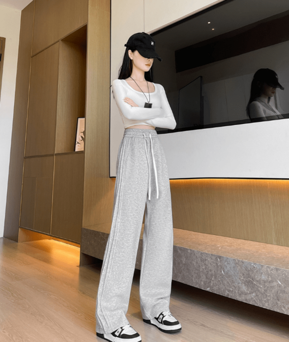 骨格ナチュラルサイドピンタックスウェットパンツ パンツ|骨格