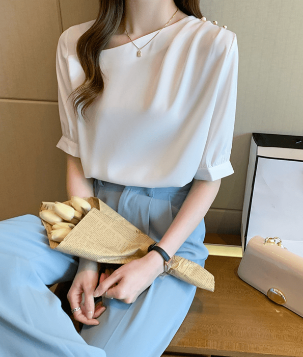VIVETTA ヴィヴェッタ ブラウス 襟 カラー アシンメトリー