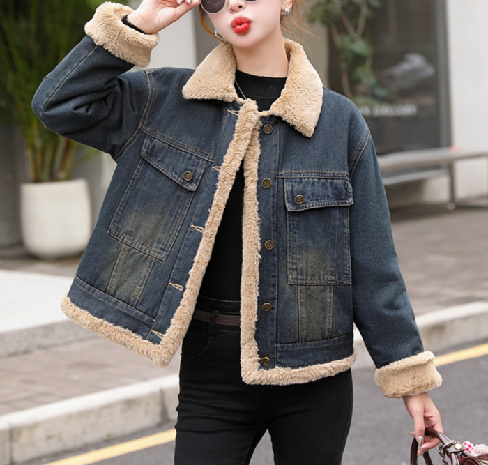 骨格ナチュラルデニムボアジャケット アウター/コート|骨格ナチュラル