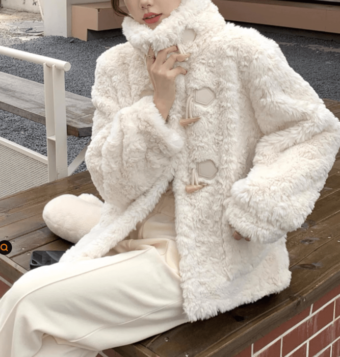 骨格ウェーブダッフルボアジャケット