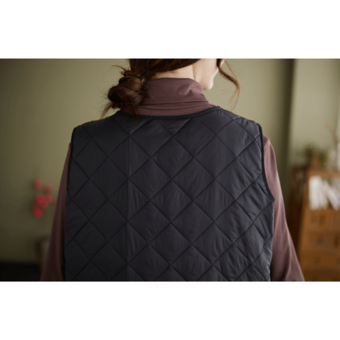 骨格ウェーブキルティングノースリーブワンピース