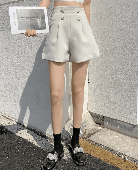 ♡❣️ プリーツショートパンツ ハンドマリートップス おまとめ 配色トップス×ショートパンツセットアップ[fu183] | レディース