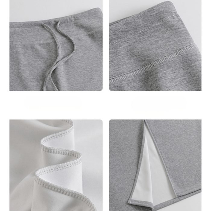 骨格ウェーブスウェットAラインロングスカート