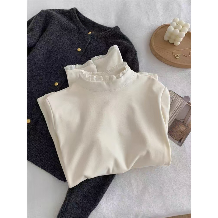 骨格ウェーブメロウネックトップス