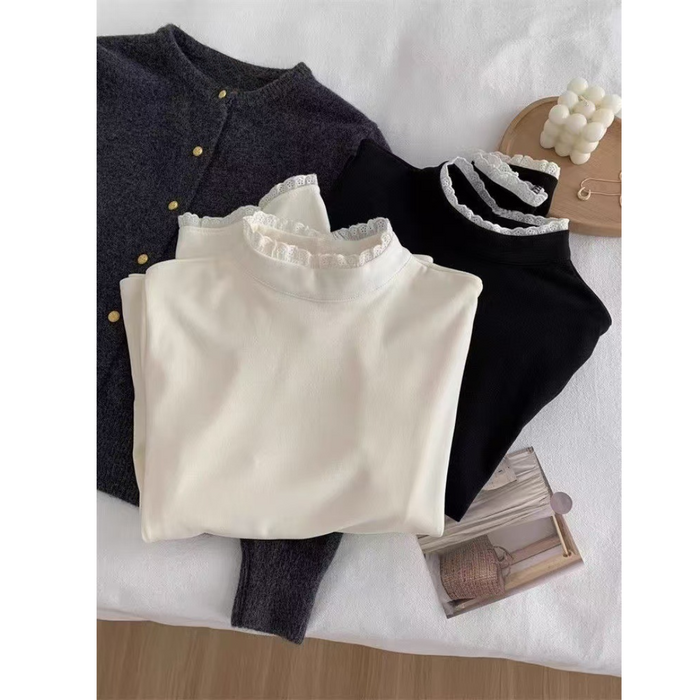 骨格ウェーブメロウネックトップス