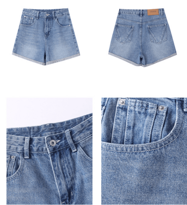 【 】CKJ ストレートデニムショートパンツ◆送料無料 骨格ストレートデニムショートパンツ ショートパンツ|骨格