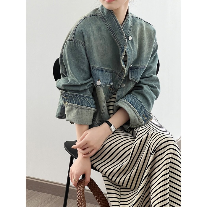 骨格ストレートデニムジャケット ジャケット|骨格ストレート専門通販