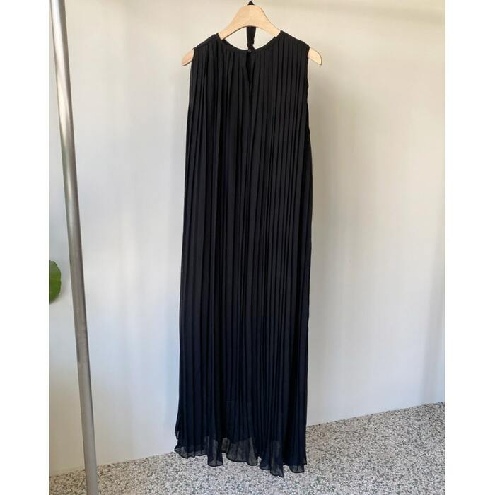 *イタリア製*シフォンプリーツ ロング ワンピース シフォンプリーツロングワンピース | ファッション通販サイト NUGU