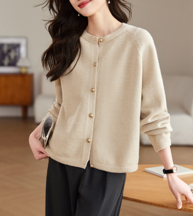 新品　AMERICANA SKINNY LONG カーディガン　ブラウンD SALON adam et ropé(サロン アダム エ ロペ) / フォックスウール