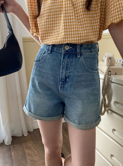【 】CKJ ストレートデニムショートパンツ◆送料無料 骨格ストレートデニムショートパンツ ショートパンツ|骨格