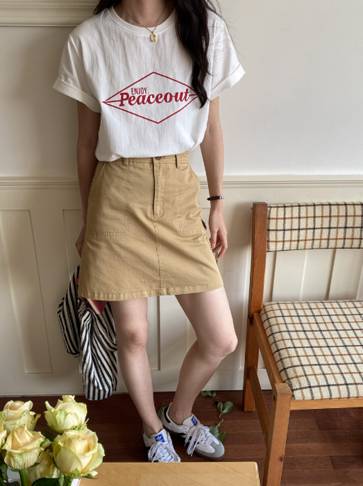 クレージュの台形スカート NICOLE CLUB（ニコル クラブ）の「ジップデザイン台形スカート