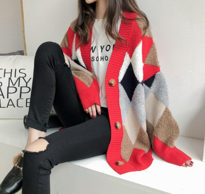 GANGSTERVILLE アーガイル柄カーディガン M アーガイル柄カーディガン - 商品 | 日本ヴォーグ社