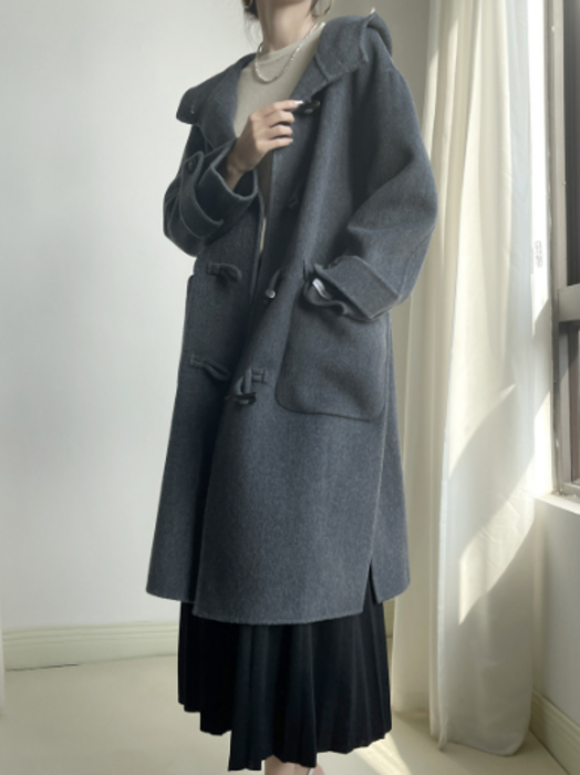 骨格ストレートダッフルロングコート コート|骨格ストレート専門