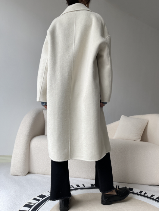 骨格ストレートダブルブレストロングコート コート|骨格ストレート専門