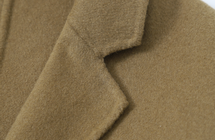 骨格ストレートキャメルダブルブレストロングコート コート|骨格