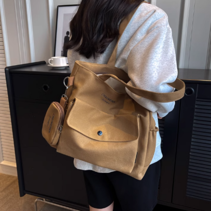 専用 ☆ 前ポケット付きバッグ＆ポーチ etc.☆ ジョリーフルール 骨格ナチュラル小ポーチ付きフロントポケット付きトートバッグ