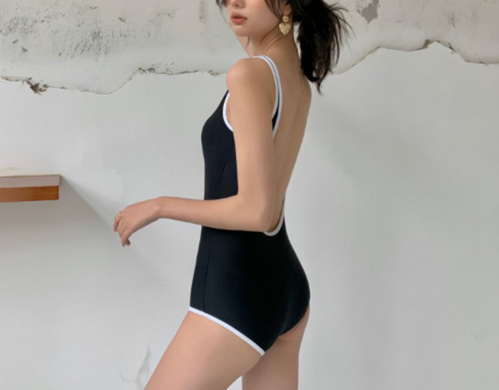 骨格ナチュラルバックオープンワンピース水着 水着|骨格ナチュラル専門