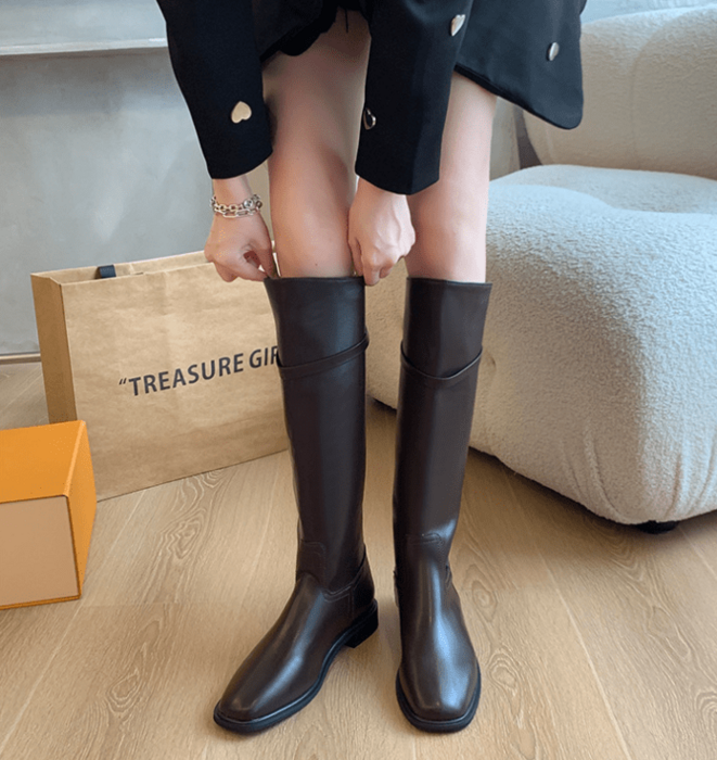 骨格ナチュラルアクセントベルトロングブーツ ブーツ|骨格ナチュラル