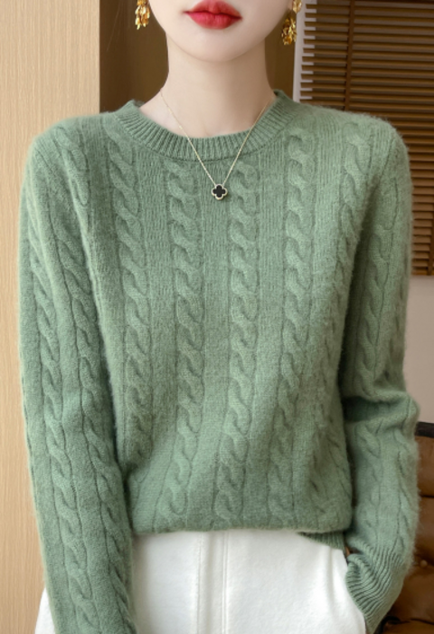 新品♡ケーブルニット　ナチュラル ミニローズケーブルニットプルオーバー | natural couture(ナチュラル