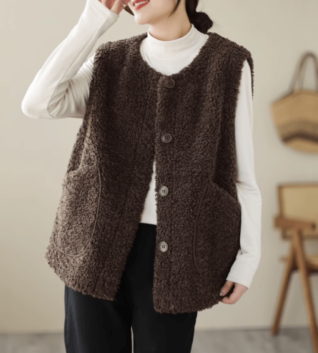 骨格ウェーブボアベスト（アウター）｜骨格ウェーブ専門通販サイト