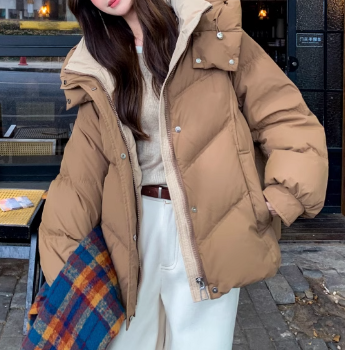 ボリュームスリーブダウンカスタード　PINUE2025 ボリュームスリーブダウンカスタード PINUE2025