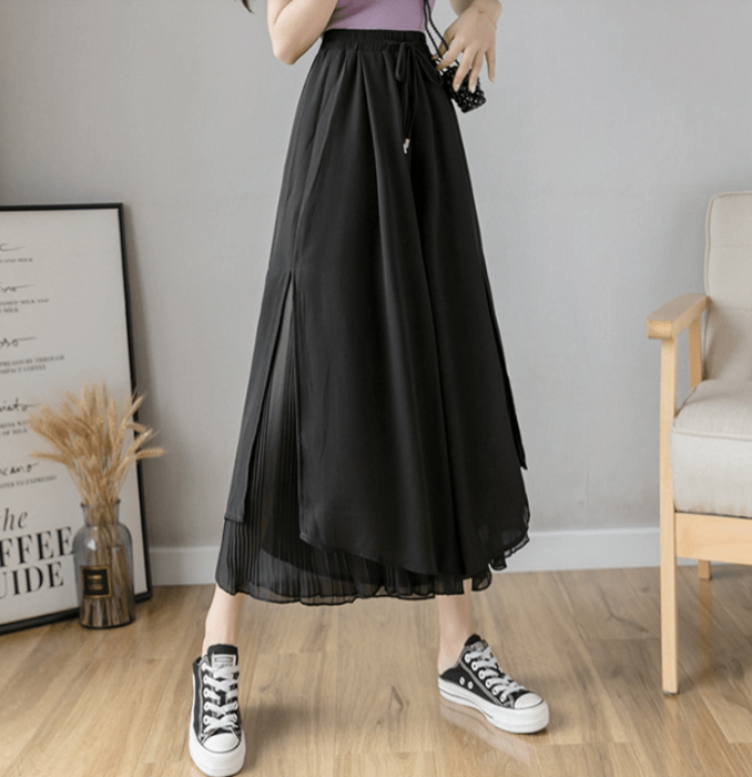 【vivianさま】♡プライオリティ シフォンドットプリーツガウチョ vivianさま】♡プライオリティ シフォンドットプリーツガウチョ